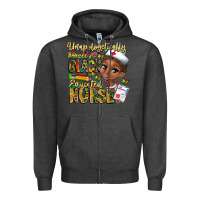 Charcoal Heather unapologetically pretty black educated nurse Zipper Hoodie - CowhideDigitalArt