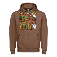 Chestnut unapologetically pretty black educated nurse Zipper Hoodie - CowhideDigitalArt
