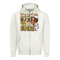 Oatmeal Heather unapologetically pretty black educated nurse Zipper Hoodie - CowhideDigitalArt