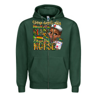 Sports Green unapologetically pretty black educated nurse Zipper Hoodie - CowhideDigitalArt