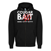 Black cougar bait funny halloween costume older woman younger man Zipper Hoodie - lanVoArt