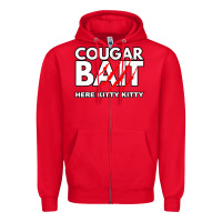 Red cougar bait funny halloween costume older woman younger man Zipper Hoodie - lanVoArt