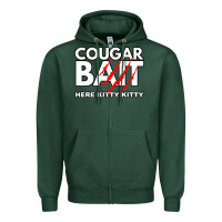 Sports Green cougar bait funny halloween costume older woman younger man Zipper Hoodie - lanVoArt