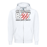 White cougar bait funny halloween costume older woman younger man Zipper Hoodie - lanVoArt