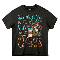 Asphalt give me coffee with a side of jesus Heavy Core Tee - JahusDesignShop