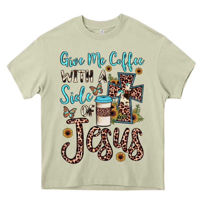 Give Me Coffee With A Side Of Jesus Heavy Core Tee by JahusDesignShop | Teevron