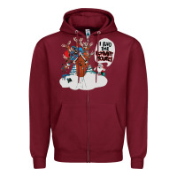 Burgundy i said the schmitt house Zipper Hoodie - lanVoArt