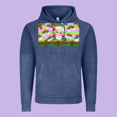 Cute Sheep Vintage Hoodie Designed By Tumblerdesignbyshophia