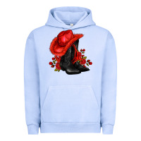 Pigment Grape Ice valentines day cowboy boots red  and roses Urban Hoodie - AdoDesignShop