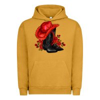 Pigment Peanut Butter valentines day cowboy boots red  and roses Urban Hoodie - AdoDesignShop