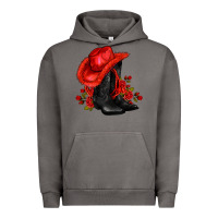 Pigment Tornado valentines day cowboy boots red  and roses Urban Hoodie - AdoDesignShop