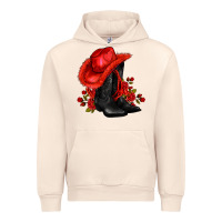 Sandshell valentines day cowboy boots red  and roses Urban Hoodie - AdoDesignShop