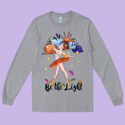 Be The Light Long Sleeve Tee Designed By Cowgirlartshop