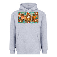 Heather Grey pumpkin pie Heavyweight Hoodie - Artiststas