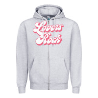 Heather Grey Lovers Rock Reggae Lover Gift Zipper Hoodie - lanVoArt