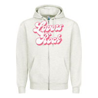 Oatmeal Heather Lovers Rock Reggae Lover Gift Zipper Hoodie - lanVoArt