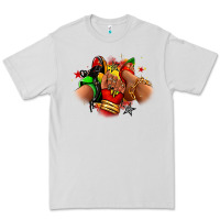 Dove Grey Juneteenth sneaker and heel afro woman Premium Tee - RanaPortraitStore