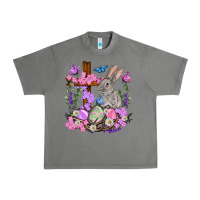Tornado Easter eggs and Bunny with Cross Easter Day Urban Heavy Tee - HowdyJamesFarm