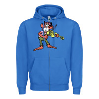 True Royal the iommi monkey Zipper Hoodie - lanVoArt