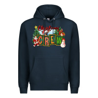 Navy Christmas Crew Premium Hoodie - FaDigitalArtStudio