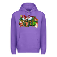 Purple Christmas Crew Premium Hoodie - FaDigitalArtStudio