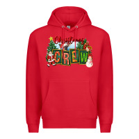 Red Christmas Crew Premium Hoodie - FaDigitalArtStudio