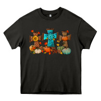 Asphalt fall tree cross Heavy Core Tee - BundleAndBundleShop