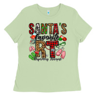 Matcha santa's favorite rt respiratory therapist Ladies Tee - Jasminsmagicworld