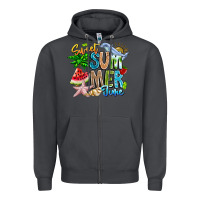 Smoke summer time Zipper Hoodie - CowhideDigitalArt
