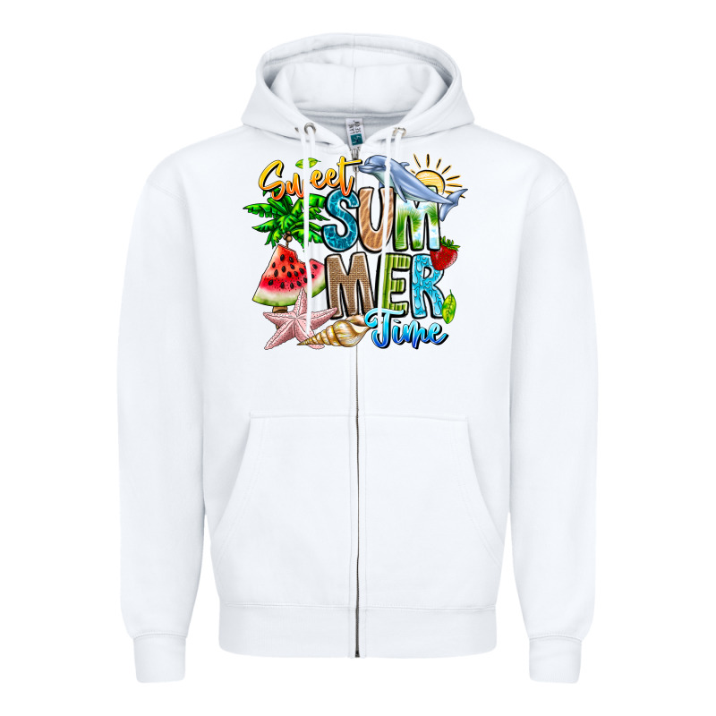 Summer Time Zipper Hoodie by CowhideDigitalArt | Teevron