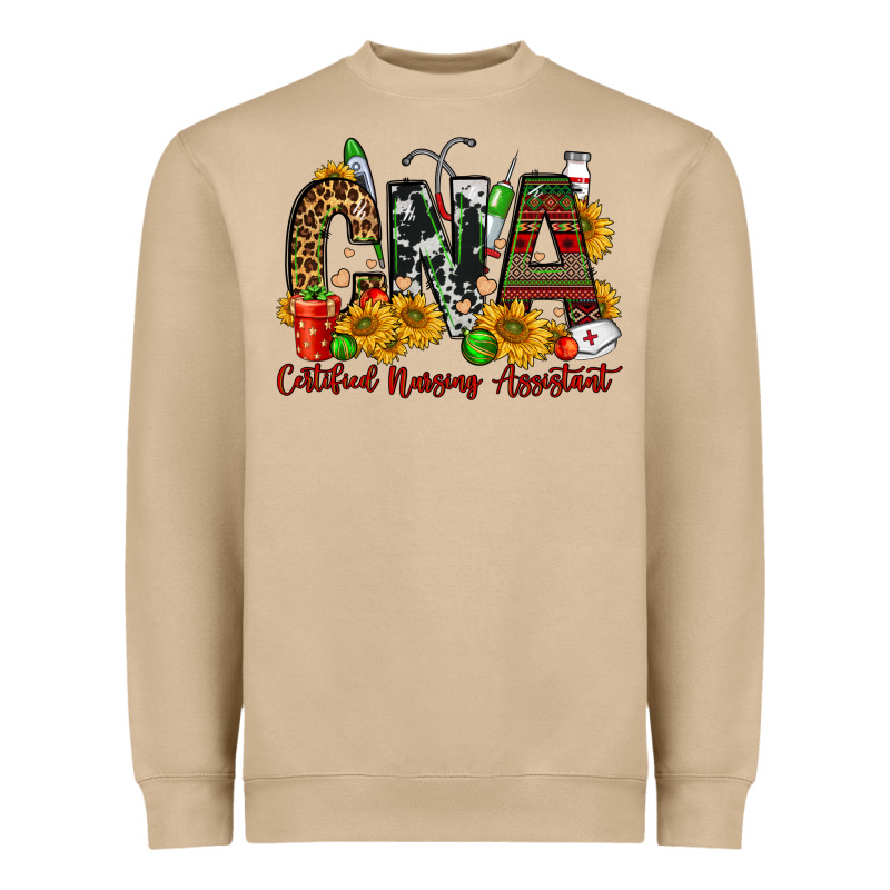 Christmas Cna Certified Nursing Assistant Heavyweight Sweatshirt by FaDigitalArtStudio | Teevron