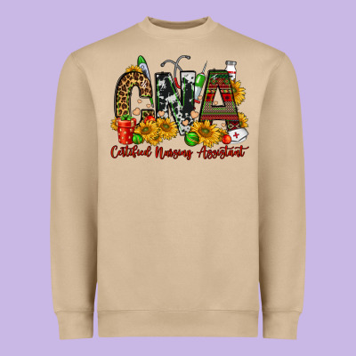 Christmas Cna Certified Nursing Assistant Heavyweight Sweatshirt Designed By Fadigitalartstudio
