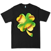 Black st. patrick's day clover softball Premium Tee - Artiststas