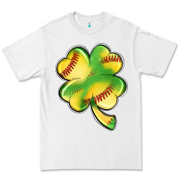 White st. patrick's day clover softball Premium Tee - Artiststas