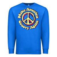 True Royal Make America Groovy Again Peace Sign 70S Retro Premium Sweatshirt - lanVoArt