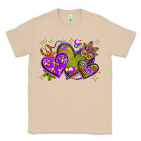 Mushroom Mardi Gras hearts Classic Tee - NancyCooperArtShop
