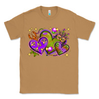 Toasted Coconut Mardi Gras hearts Classic Tee - NancyCooperArtShop