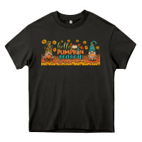 Asphalt hello pumpkin season libbey glass Heavy Core Tee - BundleAndBundleShop