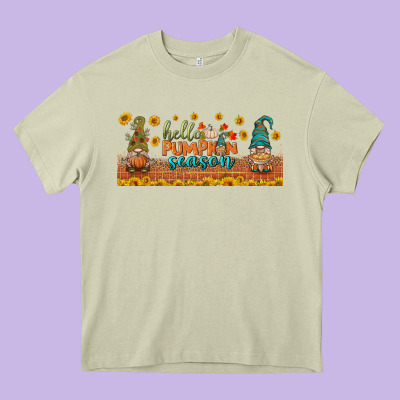 Hello Pumpkin Season Libbey Glass Heavy Core Tee Designed By Bundleandbundleshop