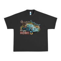 Pigment Black Truck USA country road take me home 4th of july Urban Heavy Tee - HowdyJamesFarm