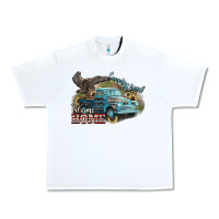 White Truck USA country road take me home 4th of july Urban Heavy Tee - HowdyJamesFarm