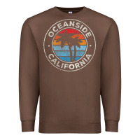 Oceanside California Ca Vintage Retro 70s Premium Sweatshirt | Teevron