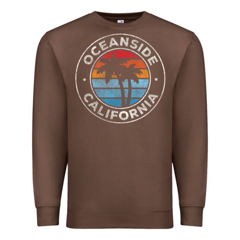 Oceanside California Ca Vintage Retro 70s Premium Sweatshirt by lanVoArt | Teevron
