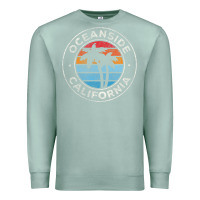 Seafoam Oceanside California Ca Vintage Retro 70S Premium Sweatshirt - lanVoArt