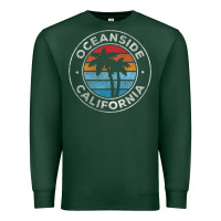 Sports Green Oceanside California Ca Vintage Retro 70S Premium Sweatshirt - lanVoArt
