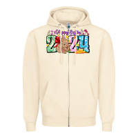 Sandshell Happy Easter 2024 Zipper Hoodie - CowhideDigitalArt