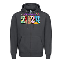 Smoke Happy Easter 2024 Zipper Hoodie - CowhideDigitalArt