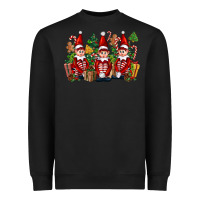 Black Christmas Elfs Heavyweight Sweatshirt - FaDigitalArtStudio
