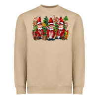 Mushroom Christmas Elfs Heavyweight Sweatshirt - FaDigitalArtStudio