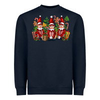 Navy Christmas Elfs Heavyweight Sweatshirt - FaDigitalArtStudio
